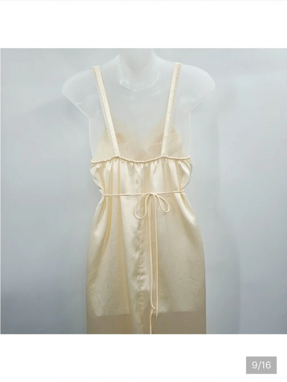 Vintage Miss Dior Full Slip Dress in Ivory - Picture 8 of 9